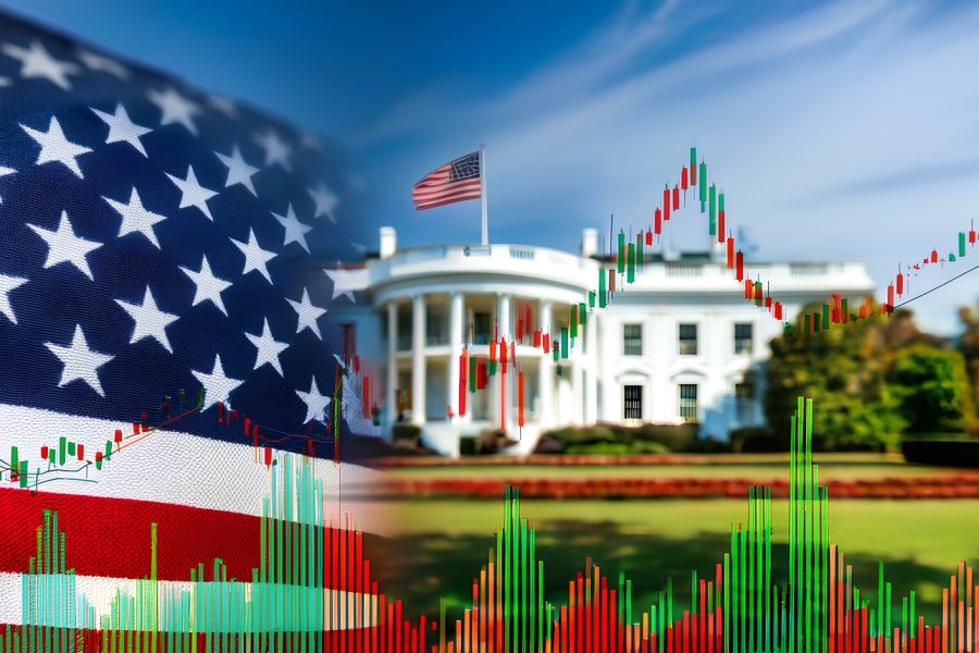 Political event imagery represents the intersection of politics and investing.
