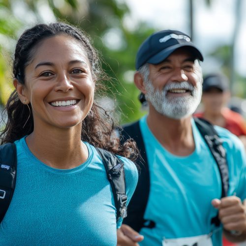 A person supporting a charity by volunteering.