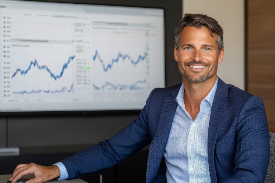 A financial advisor uses modern financial tools to get the best results for their clients.