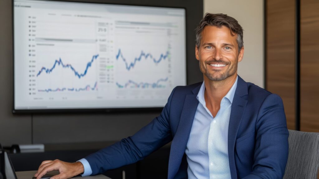 A financial advisor uses modern financial tools to get the best results for their clients.
